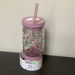 Ello BRIDGERTON Floral Tumbler with Straw